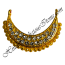 Premium Quality Golden Metal Haas With Nang(Diamond) & Coloured Moti