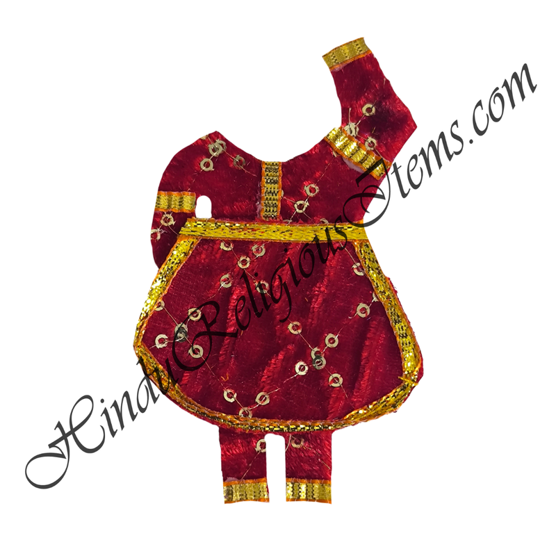 Chitraji Velvet With Tikli Work Chakdar Vastra With Golden Lace