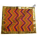 Cotton Lehriya Pichwai with Golden Lace [PCGL]