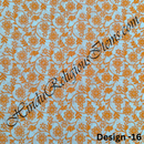 Cotton Orange (Kesari) Print Fabric/ Kapad(COP)