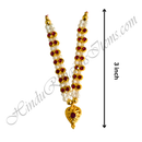 Premium Quality White Moti Mala With Nand(Diamond) & Heart Shape Pendant