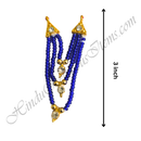 Premium Quality Three Layer Coloured Moti Mala With Round Shape Pendant
