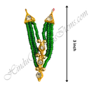 Premium Quality Three Layer Coloured Moti Mala With Round Shape Pendant