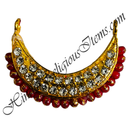 Premium Quality Golden Metal Haas With Nang(Diamond) & Coloured Moti