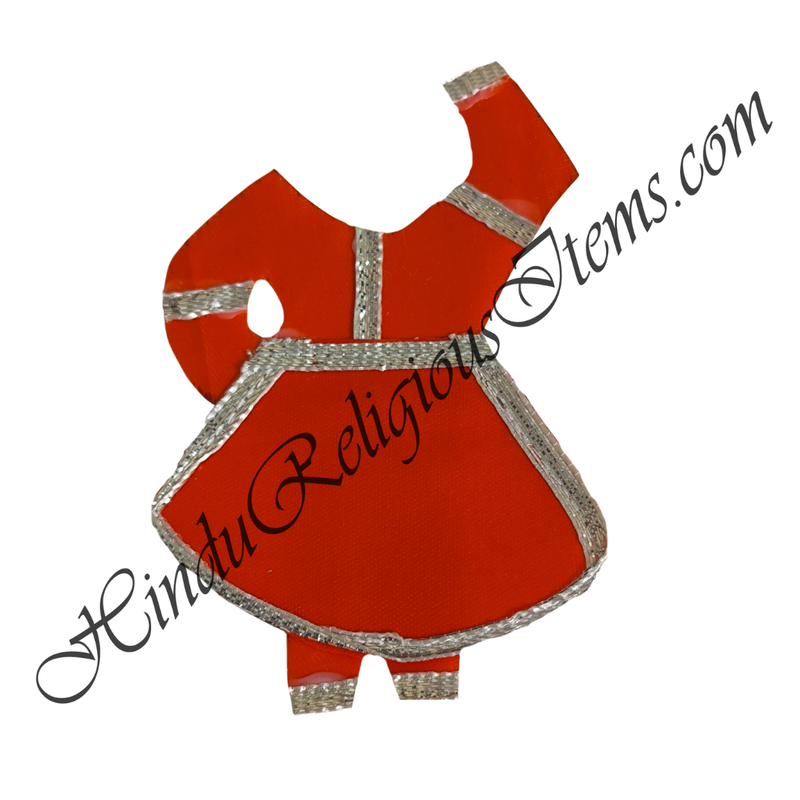 Chitraji Satin Chakdar Ang Vastra With Silver Lace