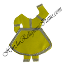 Chitraji Satin Chakdar Ang Vastra With Silver Lace