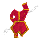 Chitraji Cotton Vasanti Chhatna Chakdar Ang Vastra With Golden Lace