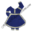 Chitraji Satin Chakdar Ang Vastra With Silver Lace