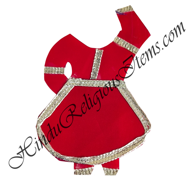 Chitraji Satin Chakdar Ang Vastra With Silver Lace