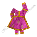Chitraji Choli Gherdar Brocade Jhari Vastra With Golden Lace