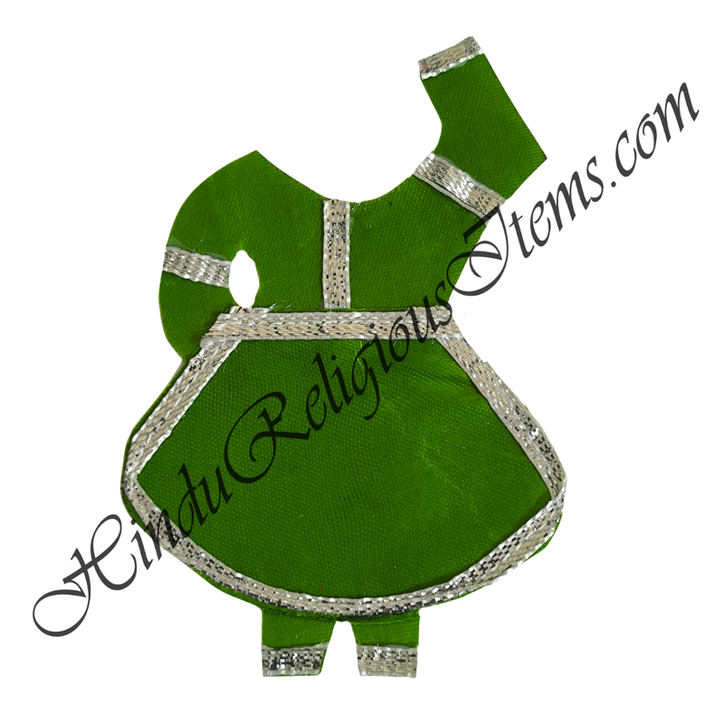 Chitraji Satin Chakdar Ang Vastra With Silver Lace