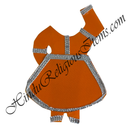 Chitraji Satin Chakdar Ang Vastra With Silver Lace