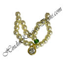 Premium Quality White Moti Two Layer Kanthshree Mala With AD Pendent