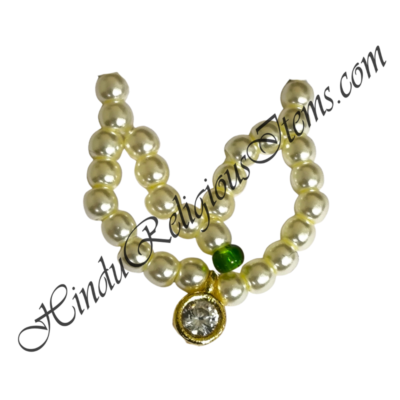 Premium Quality White Moti Two Layer Kanthshree Mala With AD Pendent