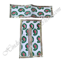 Lalan Cotton Mango Print Chira Vastra With Silver Lace