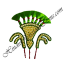 Premium Quality Jardoshi Tipara & Katra With Moti & Resham Work