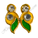 Premium Quality Mango Shape Kundal With Nang Diamond