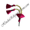 Premium Quality Resham & Moti Kalgi With Two Fumta