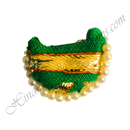 Cotton Paag With Golden Lace & Moti Lad