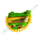 Cotton Paag With Golden Lace & Moti Lad