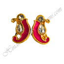 Premium Quality Half Moon Shape Kundal With Nang Diamond