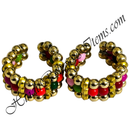 Golden Moti Kada With Multi-Colour Moti