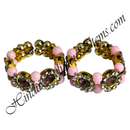 Colour Moti Kada With AD Diamond