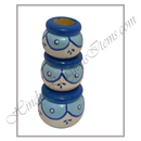 Wooden Hand Painted Matki Set