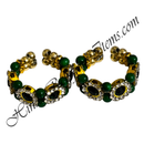 Colour Moti Kada With AD Diamond