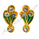 Premium Quality Various Shape Kundal With Nang Diamond