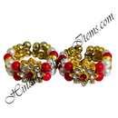 Colour & White Moti Kada With Nang