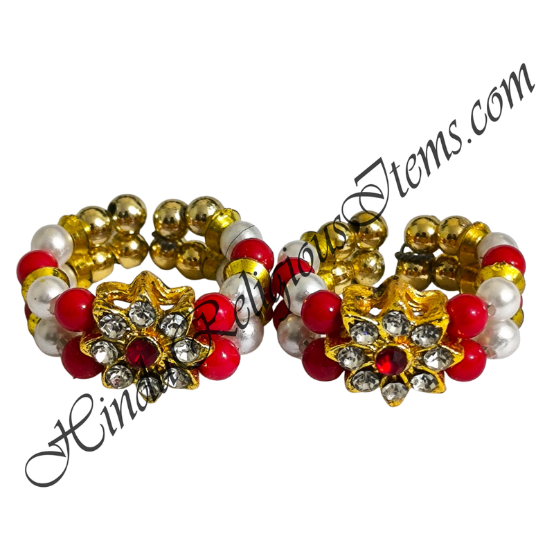 Colour & White Moti Kada With Nang