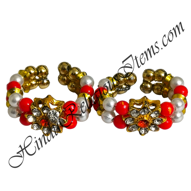 Colour & White Moti Kada With Nang