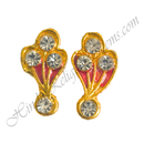 Premium Quality Various Shape Kundal With Nang Diamond