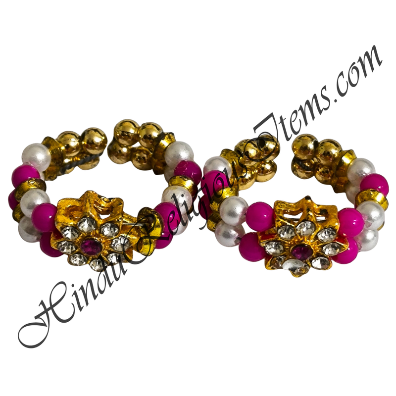 Colour & White Moti Kada With Nang