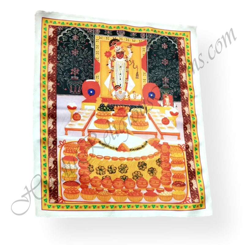 High Quality Satin Printed Pichwai (Backdrop)-7 Swarup Annakut