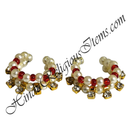 Premium Quality White Moti Lalan Payal With Diamond Latkan