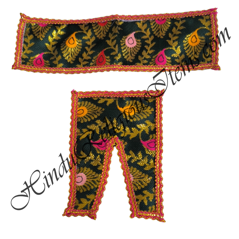 Lalan Brocade Chira Vastra With Vel Sequence Design & Decorative Lace