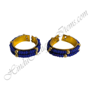Golden Metal Kada With Coloured Moti