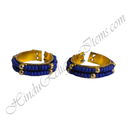 Golden Metal Kada With Coloured Moti