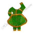 Chitraji Chakdar Basma Chappa Vastra With Golden Lace