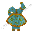 Chitraji Chakdar Basma Chappa Vastra With Golden Lace