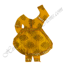 Chitraji Chakdar Basma Chappa Vastra With Golden Lace