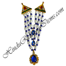 Premium Quality Three Layer White Moti With Colour Moti Mala