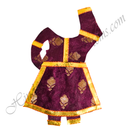 Chitraji Choli Gherdar Brocade Jhari Vastra With Golden Lace