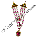 Premium Quality Three Layer White Moti With Colour Moti Mala