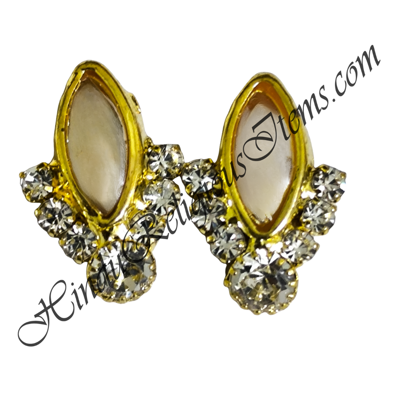 Premium Quality Various Designs Kundal With Nang(Diamond)