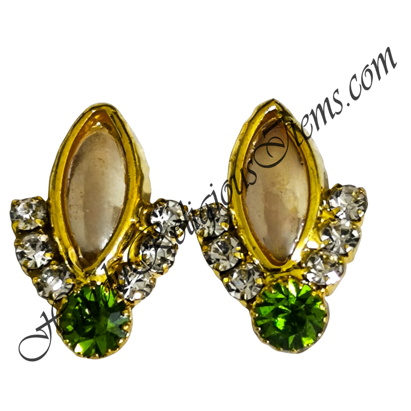 Premium Quality Various Designs Kundal With Nang(Diamond)