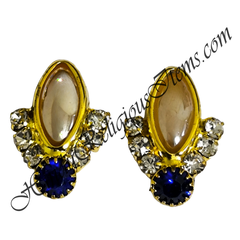 Premium Quality Various Designs Kundal With Nang(Diamond)