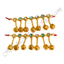 Premium Quality Nang(Diamond) Lalan Payal With Golden Moti Latkan